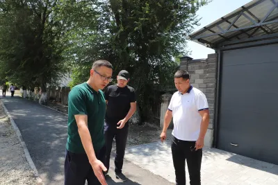ТРОТУАР КУРГАНДАР КАТУУ КӨЗӨМӨЛГӨ АЛЫНУУДА