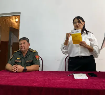 Талас шаарынын мэриясы тарабынан “Менин үйүм” мамлекеттик турак жай программасы боюнча шаар тургундарына маалымат берилди.