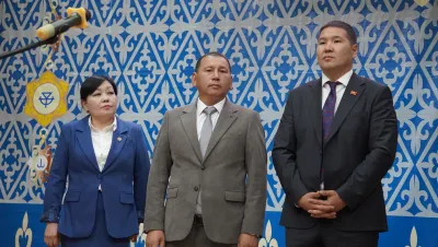 Талас шаарында мугалимдер күнү белгиленди