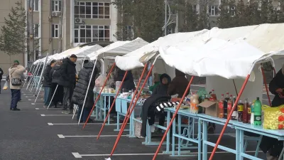 Талас шаарында азык-түлүк жарманкеси өткөрүлдү