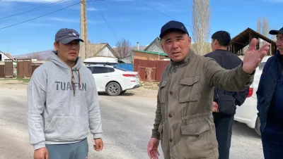 Талас шаарында көчөлөрдү иретке келтирүү жана көрктөндүрүү иштери уланууда