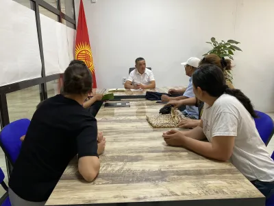 Талас шаарынын мэри Нургазы Асылбеков шаар тургундарын кабыл алды.